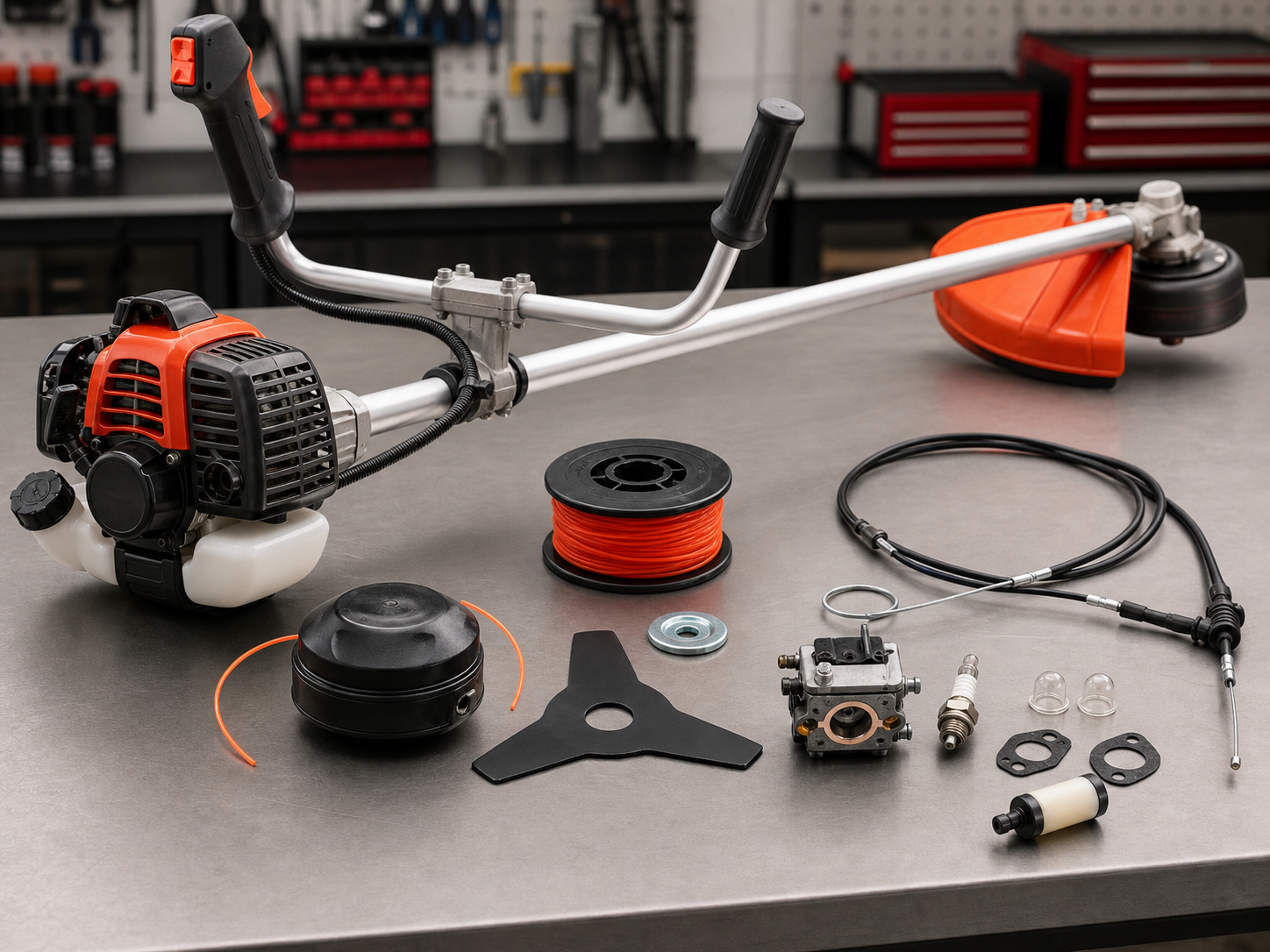Grass strimmer and replacement head parts